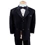 Gino Giovanni Usher Tuxedo Boy Black From Baby to Teen