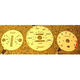 96 97 98 99 00 Honda Civic EX, LX, SI White Face Glow Gauges Dash Kit - Automatic... by APC