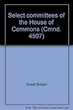 Select committees of the House of Commons