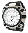 Adee Kaye Men's Oversized Chronograph Watch 4006-M White Dial