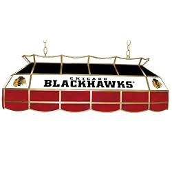 NHL Chicago Blackhawks Stained Glass 40 inch Lighting Fixture (fls)