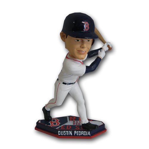 2011 Forever MLB Plate Base Bobblehead - Boston Red Sox - Dustin Pedroia