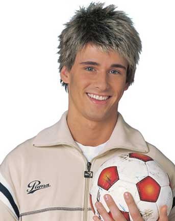 All Star Blonde Mens Wig