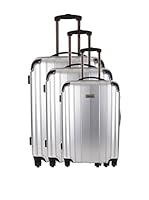 Travel One Set de 3 trolleys rígidos Matera (Plata)