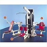 Quantum Fitness Multi-Station Commercial 3 Stack Gym with Optional Weight Stack Shrouds QMS-401