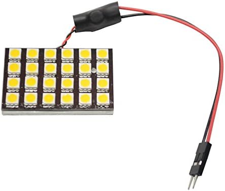 N.R.G 31mm - 42mm Festoon Base 24 LED Directional Panel Light Bulb 10-30v - 12v or 24v - 360 Lumens - Cool White
