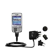 International Wall / AC Charger for the PalmOne Treo 750v - Gomadic Brand w/ TipExchange Technology