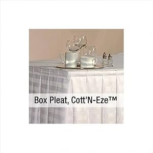 Cott'n-Eze Box Pleat Table Skirting (SOLD PER FOOT) [Set of 2] Color: Purple, Size: 20 ft. by 