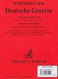 Bücher : Deutsche Gesetze. 138. Ergänzungslieferung - am Lager ca. 6 Wochen nach Erscheinen: Rechtsstand: voraussichtlich Dezember 2008: Erg.-Lfg 138