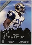 Marshall Faulk St. Louis Rams 2001 Crown Royale Now Playing #15 Football Card