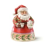 Jim Shore Heartwood Creek from Enesco Santa with Tin pot Figurine 4.75 IN