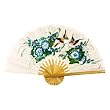Hand-painted White Folding Decorative Wall Fan - Bird & Flower Design