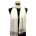 Olive N Figs Solid Plain Pashmina Scarf/ Stole/ Wrap - Ivory
