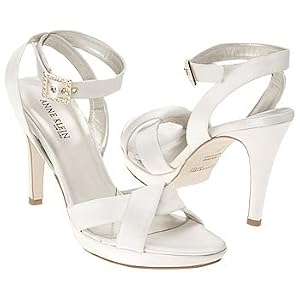 Buy Anne Klein 'Amy' Bridal White Satin Sandal by Anne Klein New York