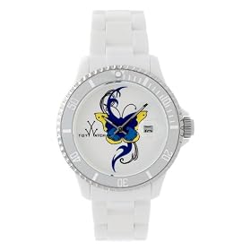 Toy Watch Women's TB01WH Floral Tatoo Collection Watch