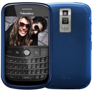 iSkin Vibes Hydro Carbon Polymer Protector for BlackBerry Bold 9000 - Reflex Dark Blue