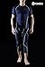 TSLA Men's 3/4 Compression Pants, Running Workout Tights, Cool Dry Capri Athletic Leggings, Yoga Gym Base Layer, Zero Pants Navy, Large