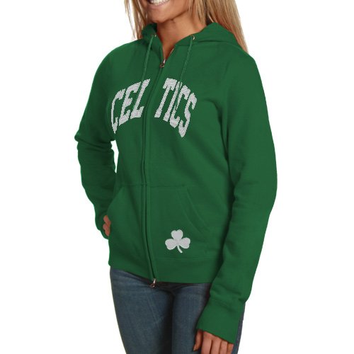 NBA '47 Brand Boston Celtics Pep Rally Full-Zip Hoodie - Kelly Green (Medium)