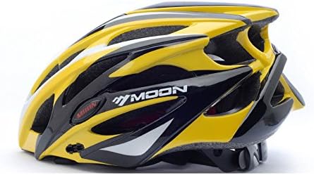 Riding Equipment Mountain Riding Unisex Helmet Bike Helmet MTB Road Bike Bicycle Cycling Helmet Safety Head Protector Ultralight and Integrally Molded 21 Air Vents Size Medium (Yellow)