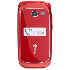 Doro PhoneEasy 615gsm Mobiltelefon (3,2 Megapixel Kamera,LCD-display, 3G, GSM) rot