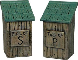 Buy OUTHOUSE SALT PEPPER SHAKERS