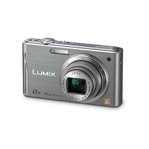 Panasonic Lumix DMC-FS37EG-S Digitalkamera (16 Megapixel, 8-fach opt. Zoom, 7,5 cm (3 Zoll) Touch LC-Display, bildstabilisiert) silber