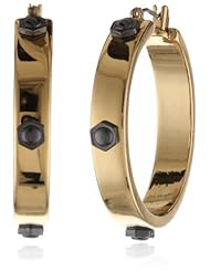 Kenneth Cole New York "Modern Status" Rivet Hoop Earrings