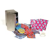 Durex - Variety Pack Tin (48 Condoms and 3 Vibrating Rings) 48/1 Count.