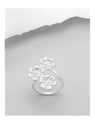 Flower Ring In 92.5 Sterling Silver