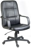 Lincoln Leather Faced Executive Chair Office Extra Wide