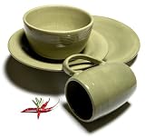 Pinzon 4-Piece Dinnerware Place Setting, Service for 1, Celadon