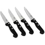 Chicago Cutlery Basics Steakhouse 4-Piece Knife Set with Black Handles
