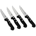 Chicago Cutlery Basics Steakhouse 4-Piece Knife Set with Black Handles