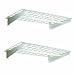 HyLoft 777 36-by-18-Inch Wall Shelf with Hanging Rod, 2-Pack