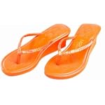 Sequined Wedge Wedding Flip Flops