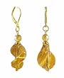 Earrings - E228 - Murano Style Glass - Twist ~ Topaz