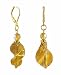 Earrings - E228 - Murano Style Glass - Twist ~ Topaz