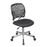 OSP Designs Orange Task Chair With Flexible Plastic Back