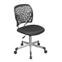 OSP Designs Green Task Chair With Flexible Plastic Back