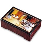 The San Francisco Music Box Company, GL7543 Burlwood Jewelry Box with painting by Degas