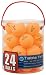 Halex 59125 Velocity 24-Count Tub of Table Tennis Balls, 1 Star (Orange)