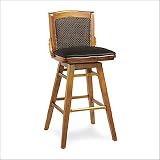 GAR 2579PSPNB 30" Denise Pitched Swivel Barstool with Upholstered Seat & Back