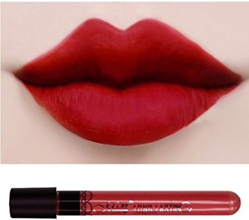 FBrand Waterproof Lipgloss Velvet Matte Lipstick Lip 8 Colors Vitality Cerise Star (32#)