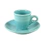 Fiestaware Turquoise 807 After-Dinner Cup and Saucer Set