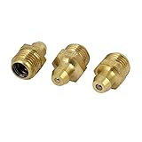 uxcell 　グリースニップル 注油工具　10mmPT　オス　車両用　　スレッド 3個入り