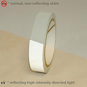 JVCC REF-7 Engineering Grade Reflective Tape: 1 in. x 10 yds. (Silver-White)