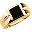 14K Yellow Gold Man's Onyx Ring