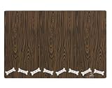 ORE Pet Chocolate Biscuit Wood Grain Pet Placemat