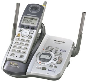 Remanufactured Panasonic KX-TG5451S 5.8GHZ Expandable 2-Line Handset for use with KX-TG5451S (Black)