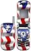 Puerto Rico Flag - Motorola V265 Cell Phone Protector Skin Decals - Faceplates